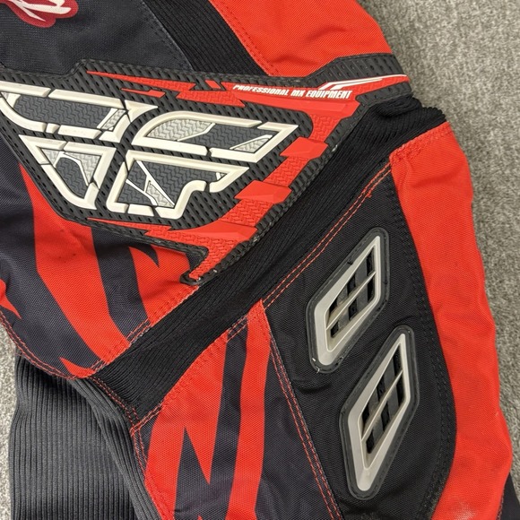 Fly Racing Kinetic Pants Mens 34 Red Black Motocross MX Off Road Polyester - Picture 16 of 16